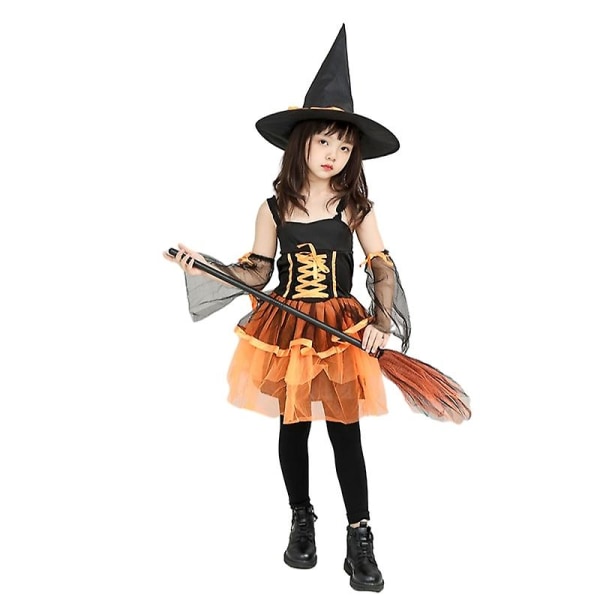 Heksekostume til piger, Heksekjole Halloween Cosplay Kjole Outfit XL