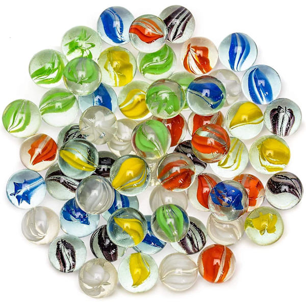 100 st traditionella blandade färgglada klassiska retro glaskulor kattögonkulor klassiska spel leksaker