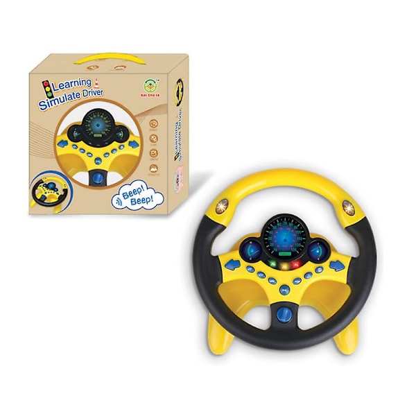 Simulasjonsratt Leker for Barn Simulasjon Pedagogisk Ratt Leker for Barn yellow