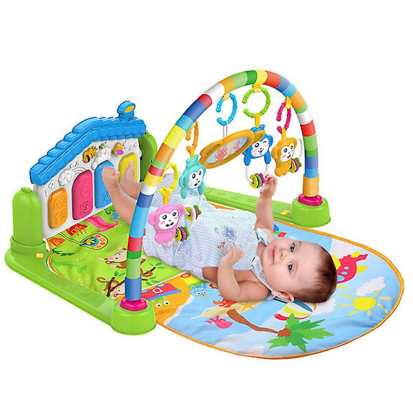 Pianogym, lekmatta och aktivitetsleksaker med ljus, musik och lärande innehåll för spädbarn (1-pack) C