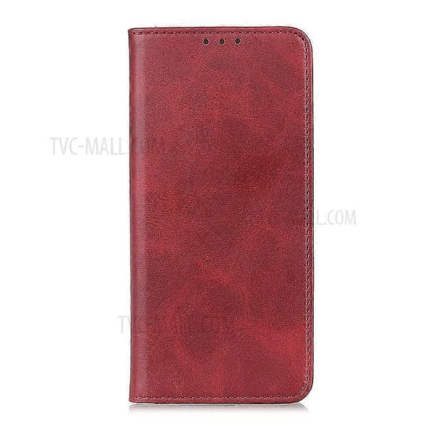 Auto-absorberende Split Læder Cover Kompatibelt til Samsung Galaxy S21 5G Red