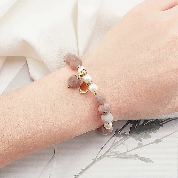 49 st Rund Naturlig Solstenspärlor 8mm Runda Släta Ädelstenspärlor Kristallenergi Lösa Pärlor för Smycken Armband Halsband Örhänge Tillverkning DIY Hantverk