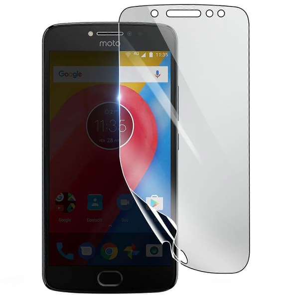 Stötsäkert Hydrogel Skärmskydd för Motorola Moto E4, Transparent