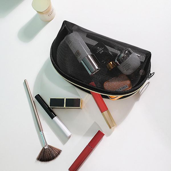 Transparent Resväska i Mesh, Stor Kapacitet, Högdensitetsnät, Makeup Och Necessär style  style3