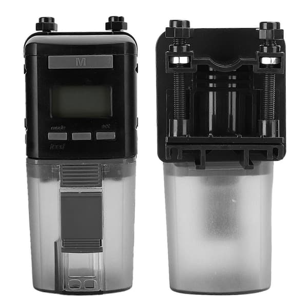 Mini Auto Automatisk Akvarium Fisketank Digital LCD Foderautomat Fodringstimer Ny uden batteri