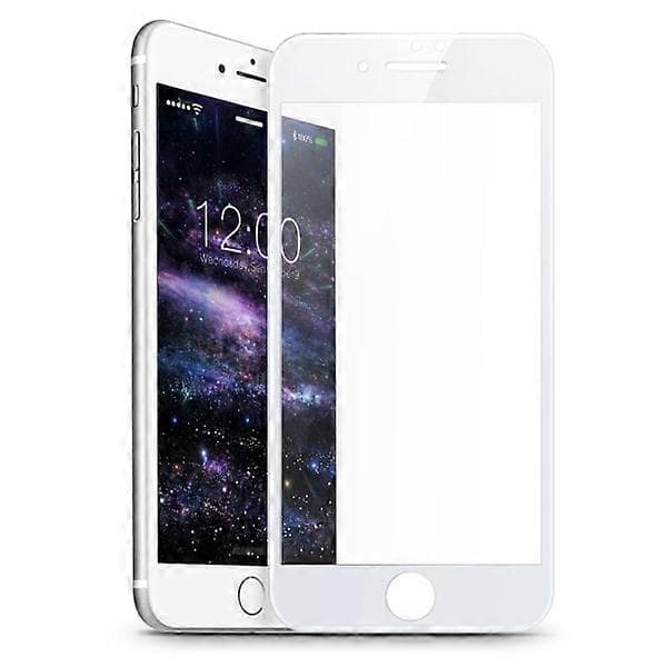 Näytönsuoja iPhone 8 Plus Karkaistu lasi Valkoinen