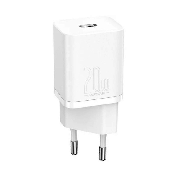 USB-C 20W Sector Laddare med USB-C/Lightning Kabel White