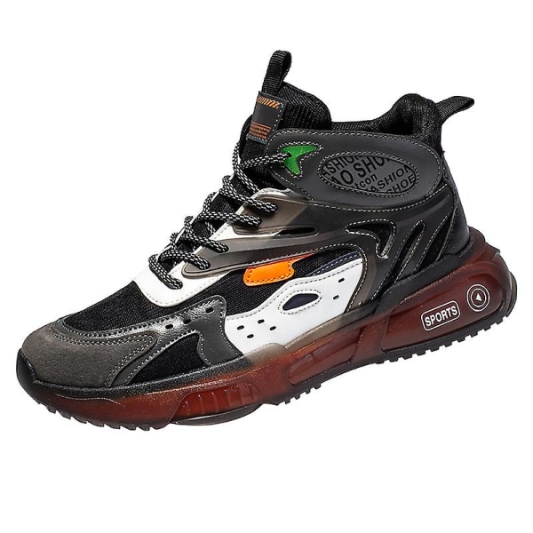 Herre Sport Løpesko Høy Topp Fritidssko Fra0196 BlackRed EU 44