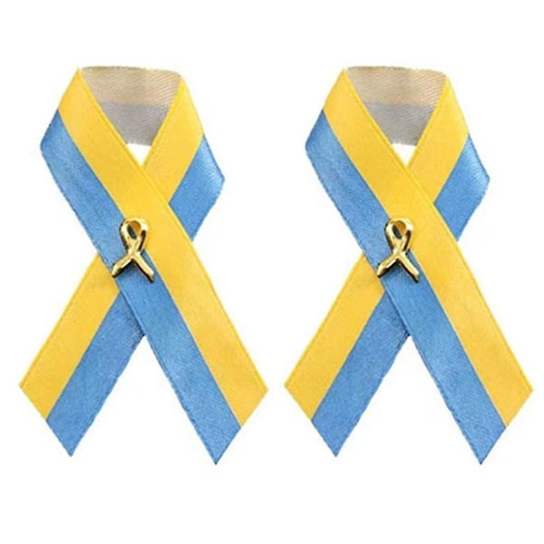Ukrainsk bandflagga pin mångsidig satin ukrainsk flagga fredsknop brosch 2pcs
