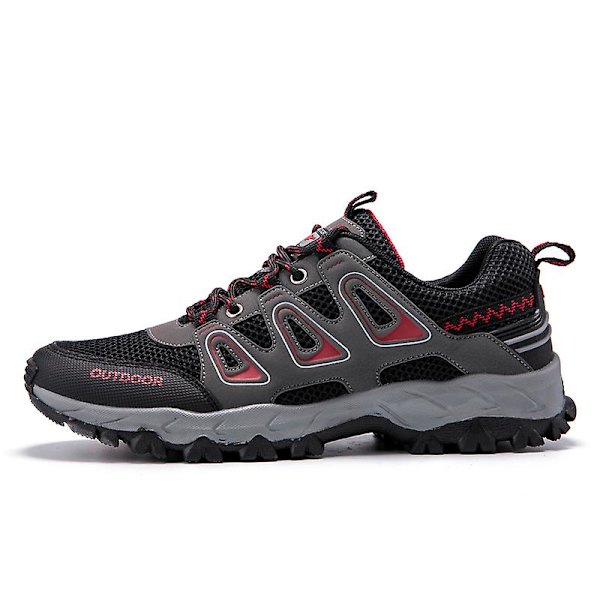 Herre Vandresko Lav Top Sneakers Til Udendørs Trailing Trekking Vandring 3Ds1981 Black EU 40