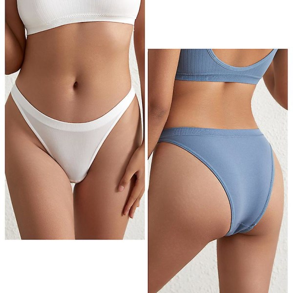 4-pack lågt skurna trossar för kvinnor, andningsbara mjuka stretchiga underkläder GROUP 2 M