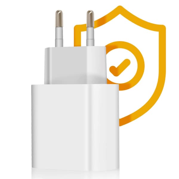 Oplader USB-C Power Delivery 20W Hurtig Opladning Kompakt Format, Hvid