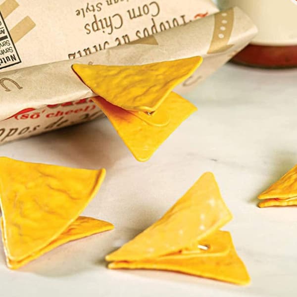20-pack söta potatisformade chipklämmor i plast för försegling av mat, brödpåsar, snacks och matpåsar.