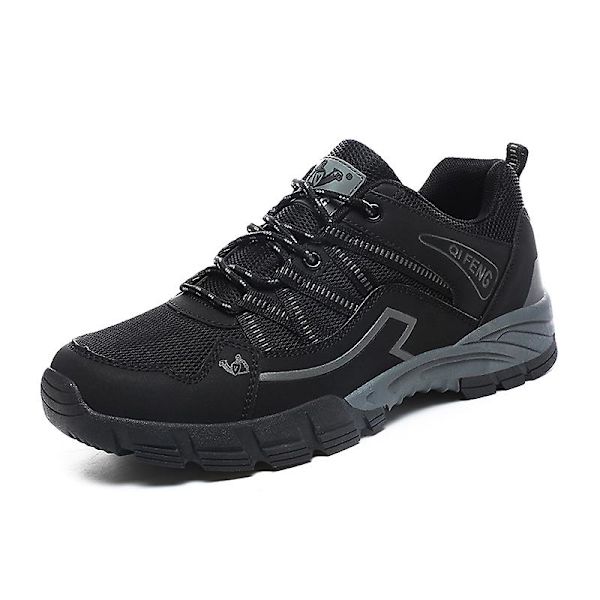 Hikesko for menn og kvinner - Lavsko Sneakers for utendørs stier, trekking, turgåing 3D863 Black EU 44