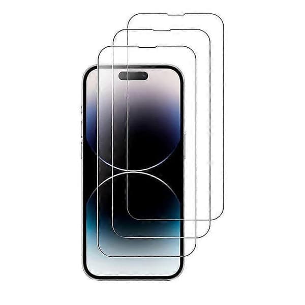 3 kpl - iPhone 15 Pro karkaistu lasi näytönsuoja
