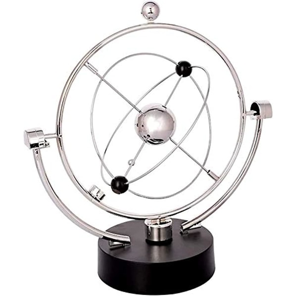 Aoopoo Globe Orbit Spinner - Kinetisk Orbital Roterende Fysik Videnskabslegetøj Gadget Ideel Til Alle Kontorer Hjem Soveværelse Dekoration Skrivebordsglobus