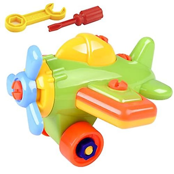 Rpporm Lasten opettavainen purku- ja kokoamistyöauto voidaan purkaa ja koota pieni junavaunu DIY-leluauto ruokakortit taaperoille G-random Color One Size