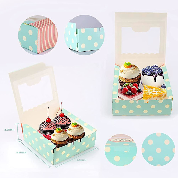 12 st Heilwiy håligheter papperskaklåda muffins cupcake bakverk förpacknings presentaskar present
