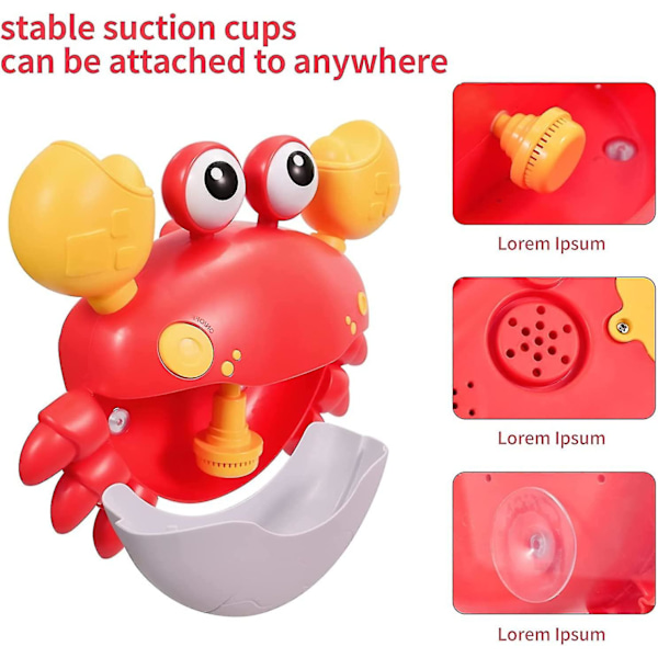 Baby Badleksaker, Automatisk Krabba Bubbelmaskin