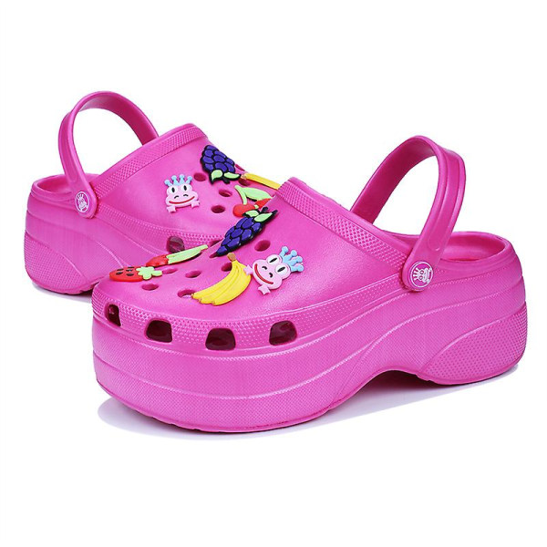 Damtofflor Strandtofflor Mode Sandaler Utomhus Inomhus Halkfria Skor 033 Red EU 40