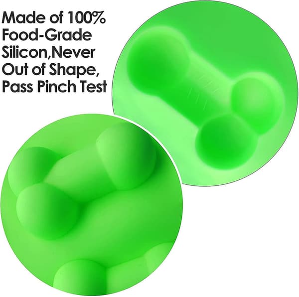 2-pack silikonformar för kakor och godis, silikonformar för bakning, non-stick isform