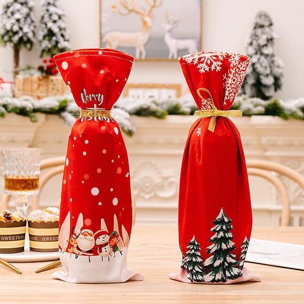 (35*14cm 2 stk.) Julevinflaske Cover 23