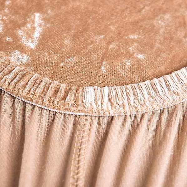 Goldvelvet Stoltrekk, Stretch Spisestuestoltrekk Sett med 4, Moderne Avtakbart og Vaskbart Parsons Stoltrekk for Bryllup, Bar, Hjem, Kjøkkendekor