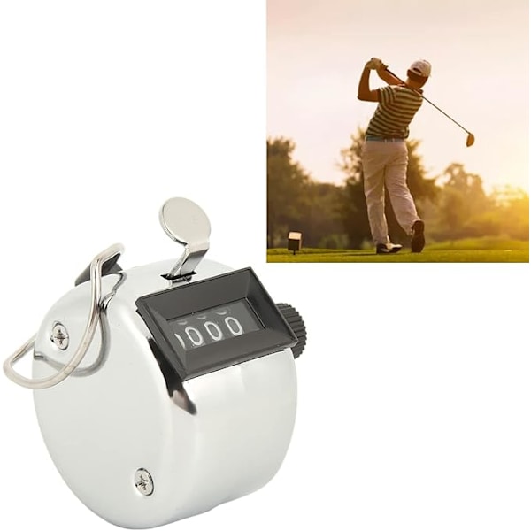 5 stk 4-sifret Teller Clicker, Manuell Mekanisk Håndholdt Pitch Click Counter, Tally Counter for Skolesportsarrangementer Stack