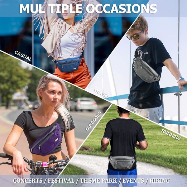 Multifunktionell plånbok - stor kapacitet kassaapparat affärspaket - utomhus sport cykling paket red