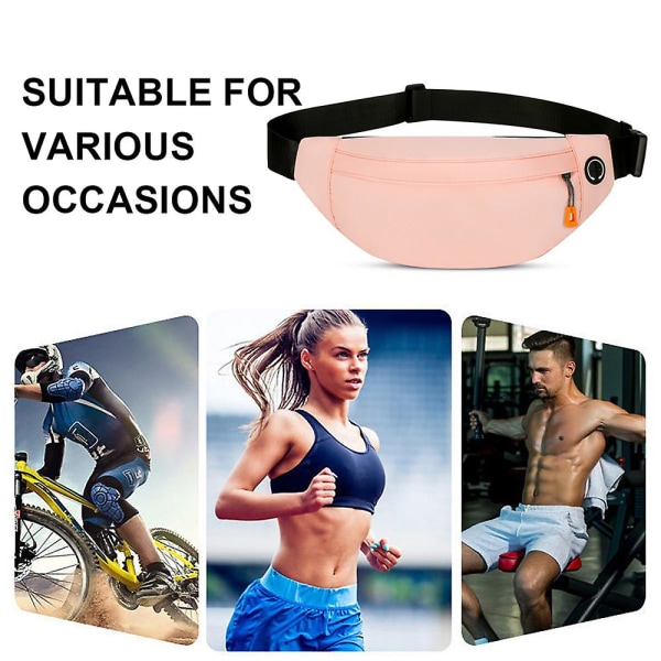 Löparens lilla höftficka - Fritidsficka för sport - Fitnessficka - Res- och löpdiagonalväska pink
