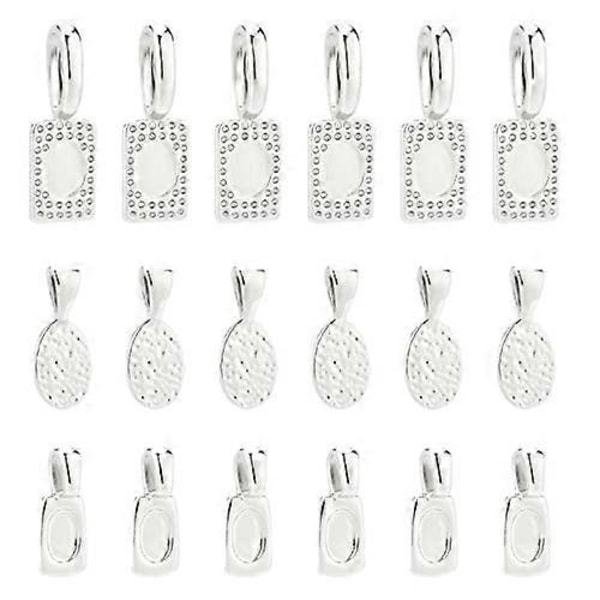 400 stk. Lim-på Anheng Bailer Flate Runde Akryl Gjennomsiktige Cabochon Anheng Flate Pad Anheng Charms for Smykkelaging