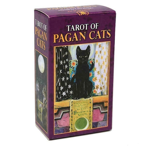 78 Kortlekar Tarot Of Pagan Cats Komplett Engelsk Sällskapsspel Oracle Kort