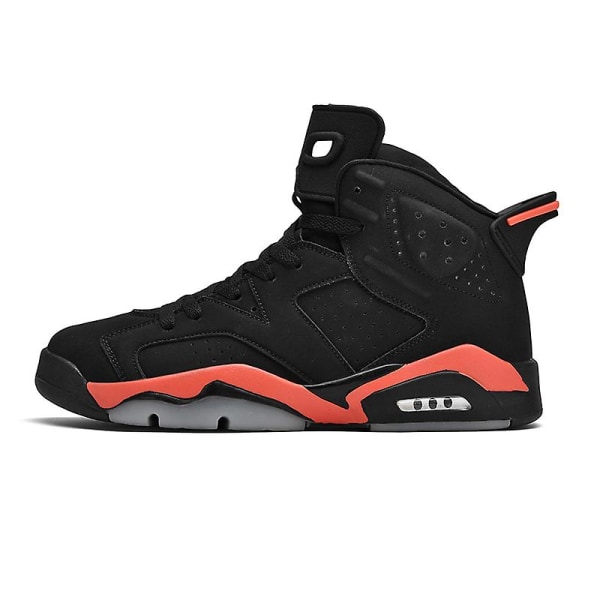 Herr Basketbollskor Lätta Andningsbara Promenadskor Athletic Fashion Sneakers 3Daj6 BlackRed EU 42