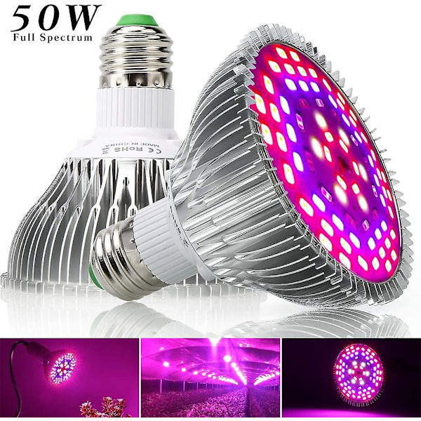 50W 78 LED Kasvivalo E27 7 Aallonpituudella AC 85-265V