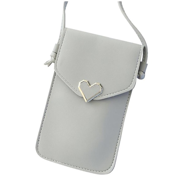 Dame Telefon Taske Berørbart Læder Pung Crossbody Mini Skuldertaske Wallet