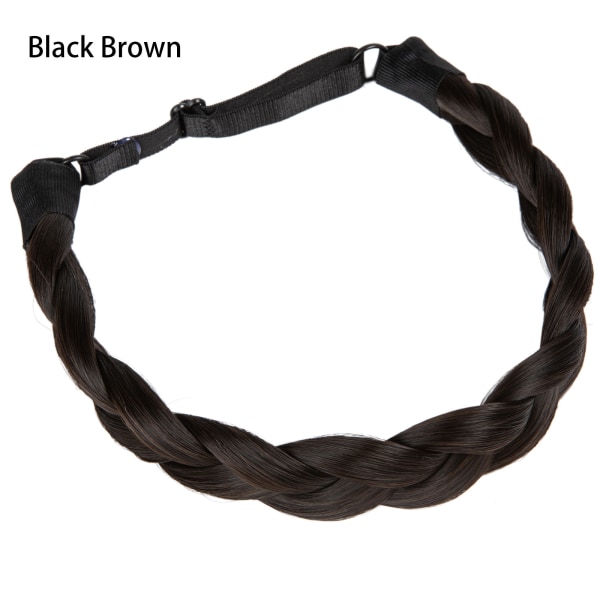 1 st syntetiskt bandhår flätor med justerbart bälte flätad bohemisk stil damfrisyr 4 Athree strand braid
