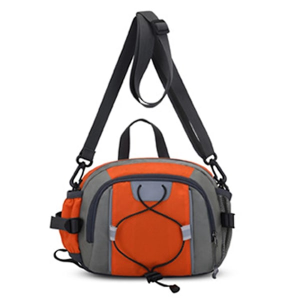 Fanny Pack Med Vattenflaskhållare Utomhus Vandring Fanny Pack Midjeväska För Kvinnor Män Orange