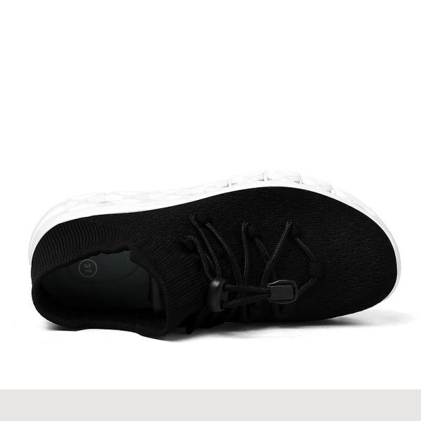 Dam Sneakers Lätta Andningsbara Promenadskor Atletiska Mode Löparskor 787 BlackWhite EU 39