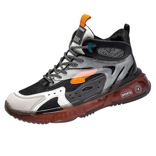 Herre Sport Løpesko Høy Topp Fritidssko Fra0196 BlackOrange EU 44