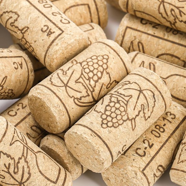 150 st Naturliga Vinkorkar 44x22mm Premium Raka Korkproppar Naturliga Träkorkar Utmärkt för Flaskor med Vin, Öl