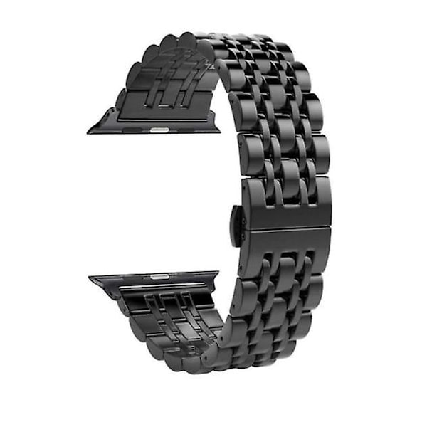 Apple Watch -ranneke, kiinteä ruostumattomasta teräksestä valmistettu ranneke kaikkiin iWatch-sarjoihin Black 38 40 41mm