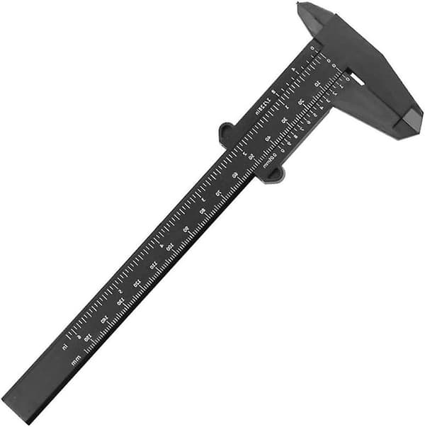 Sæt med 2 elevredskaber, Vernier Caliper, Plastik 150mm