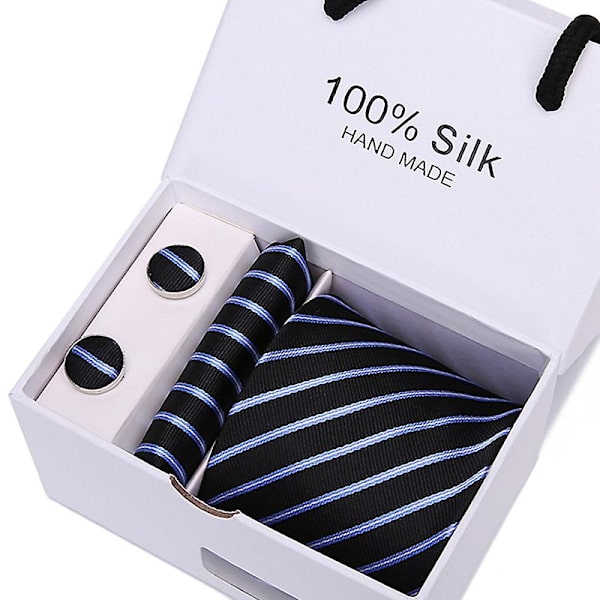 Herr slips slips presentförpackning 5 delar kostym grupp slips affärs formell bröllop slips B57