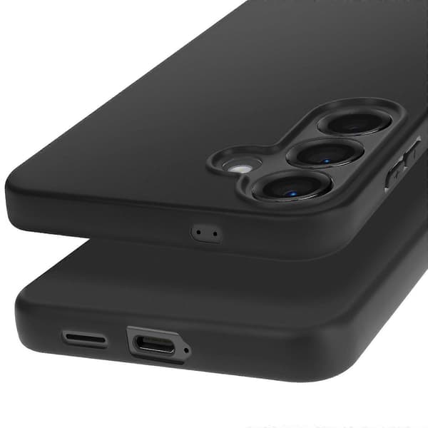 Etui til Galaxy S25 Plus Blød Mat Silikone, Sort