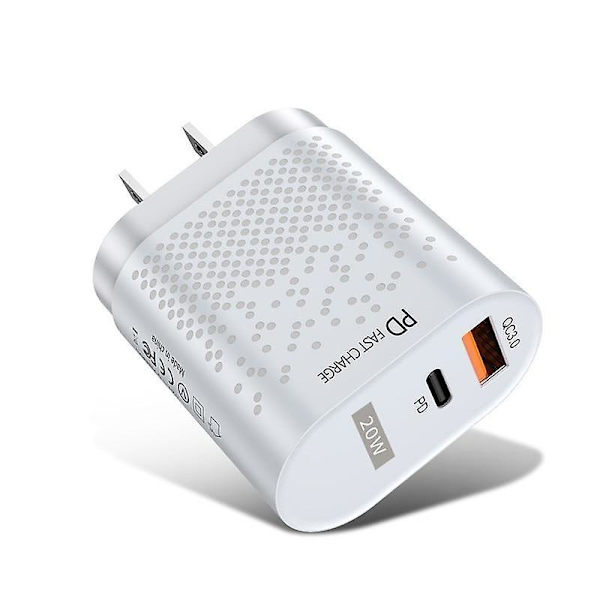 Pd 20w USB Type C oplader til iPhone Mini Quick Charge USB-C hurtig opladning EU Black