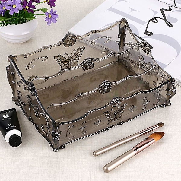 3 rum Akryl Makeup Organizer til kommode og badeværelse