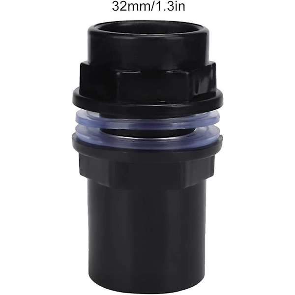 Akvarieslangekoblinger, 5 stk./sett Rett Pvc Vannslangekobling (32mm)