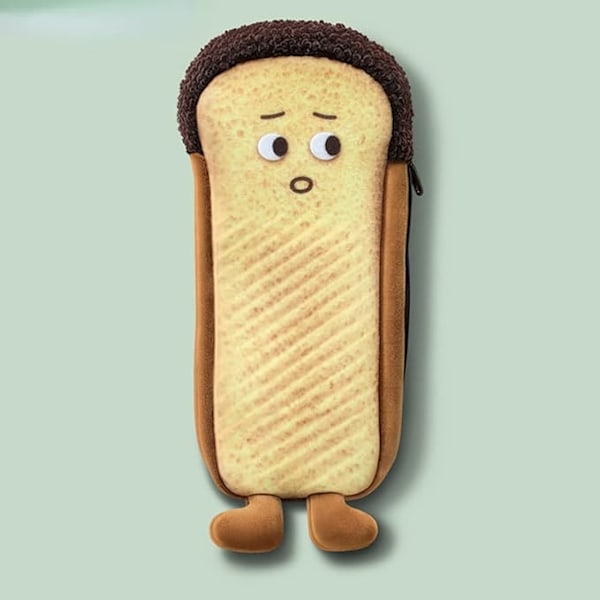 penal brød pose ristet brød med føtter morsom baguette estetisk stor kapasitet japansk kontorrekvisita organizer pennholder 2