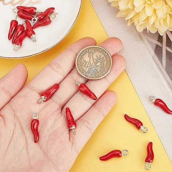 30 kpl Paprika Korut Vihannes Korut Mini Pieni Emali Tulinen Paprika Punainen Chili Ruoka Koru Pienoiskoossa Elävä