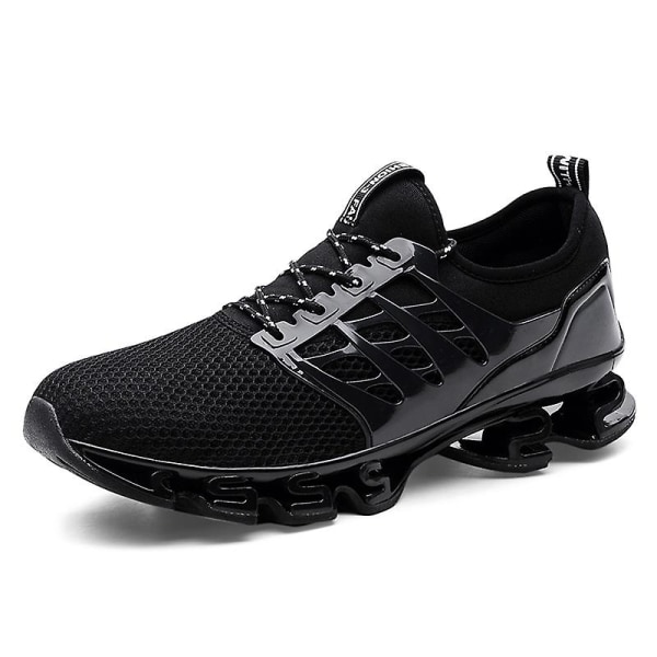 Sport Löparskor För Herr Mesh Andningsbara Trail Löpare Mode Sneakers K06 Black EU 47